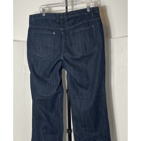 Liz Claiborne Embellished Pockets Denim Cotton Dark Wash Jeans Women’s Plus 16W - Picture 4 of 14